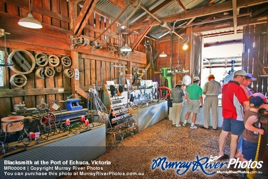 Blacksmith at the Port of Echuca, Victoria