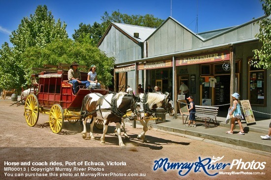 Horse and coach rides, Port of Echuca, Victoria