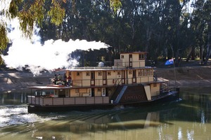 Emmylou paddle boat at Echuca on the Murray River, Victoria