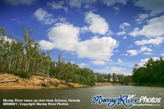 Murray River views up river from Echuca, Victoria