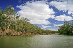 Murray River views up river from Echuca, Victoria