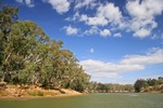 Murray River views up river from Echuca, Victoria