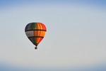 Hot air balloon drifting over the Murray River, Mildura, Victoria