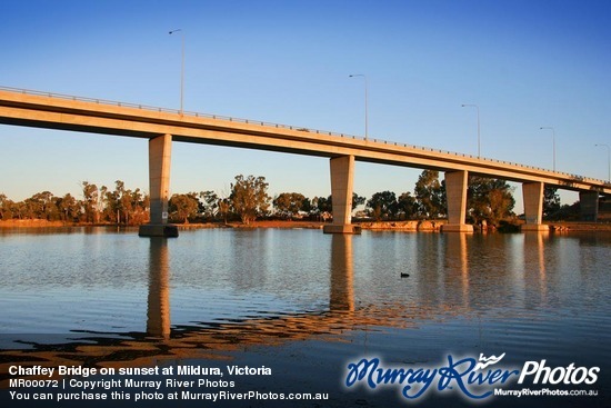 Chaffey Bridge on sunset at Mildura, Victoria