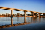 Chaffey Bridge on sunset at Mildura, Victoria