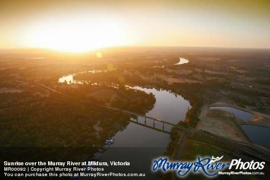 Sunrise over the Murray River at Mildura, Victoria