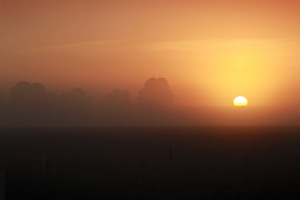 Sunrise between Paringa and Yamba, South Australia