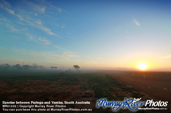 Sunrise between Paringa and Yamba, South Australia