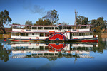 PS Melbourne on a glassy Murray River, Mildura, Victoria