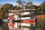 PS Melbourne on a glassy Murray River, Mildura, Victoria