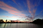 Sunset over the Murray River, Mildura, Victoria