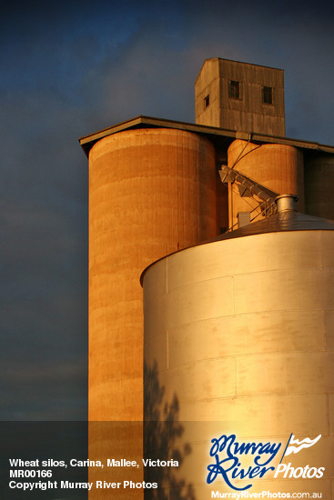 Wheat silos, Carina, Mallee, Victoria