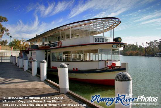 PS Melbourne at Mildura Wharf, Victoria