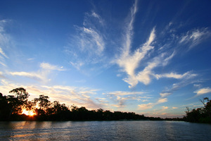 Sunset over the Murray River, Mildura, Victoria