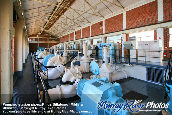 Pumping station pipes, Kings Billabong, Mildura