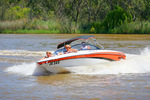 Ski boat on the Murray River, Mildura