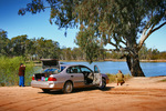 Tourists enjoying the Murray River, Kings Billabong