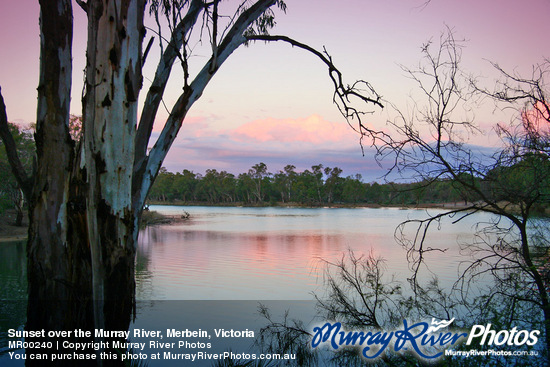 Sunset over the Murray River, Merbein, Victoria
