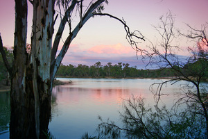 Sunset over the Murray River, Merbein, Victoria