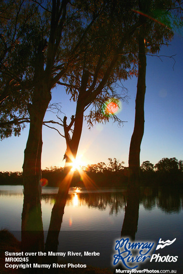 Sunset over the Murray River, Merbein, Victoria