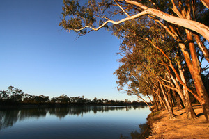 Sunset over the Murray River, Merbein, Victoria