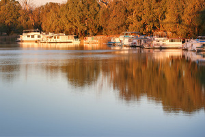 Murray River on sunset, Merbein, Victoria