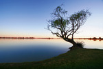 Sunrise at Lake Cullulleraine, Victoria