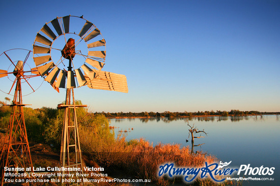 Sunrise at Lake Cullulleraine, Victoria