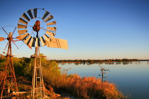 Sunrise at Lake Cullulleraine, Victoria