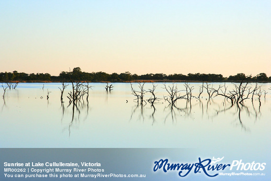 Sunrise at Lake Cullulleraine, Victoria