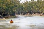 Boating on the Murray near Swan Hill