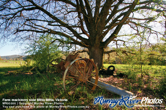 Farm machinery near Mitta Mitta, Victoria