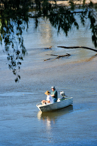 Fishing near Corryong, Victoria