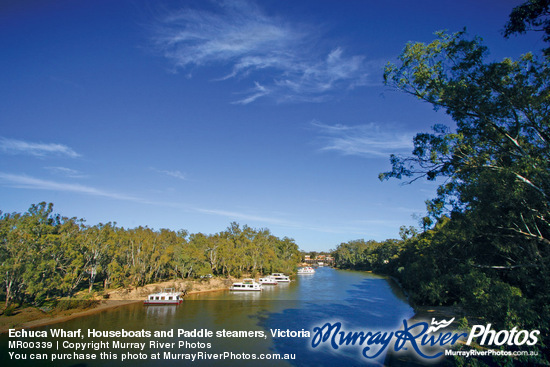 Echuca Wharf, Houseboats and Paddle steamers, Victoria