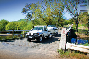 Bridge crossing the Murray River near Towong, Victoria