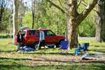 Camping near Murray River at Towong, Victoria