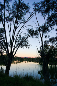 Sunset near Wonga Wetlands, Albury