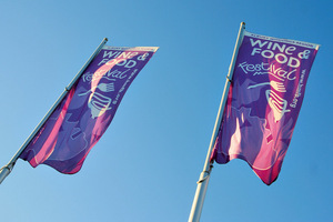 Dean Street flags, Albury, New South Wales