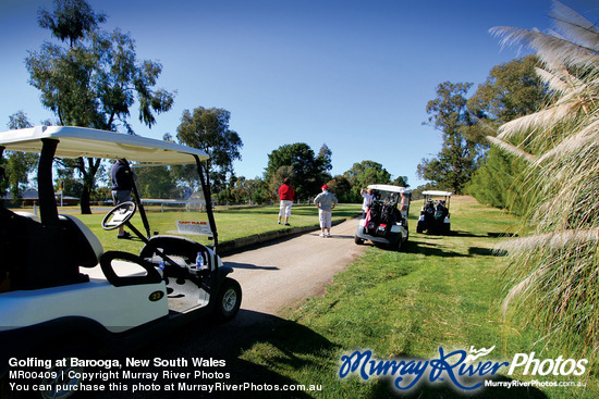 Golfing at Barooga, New South Wales