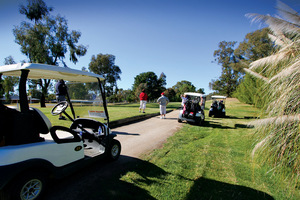Golfing at Barooga, New South Wales
