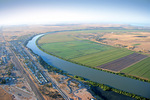 Tailem Bend looking south aerial, South Australia