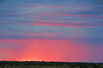 Rain band on sunrise near Bowhill, South Australia