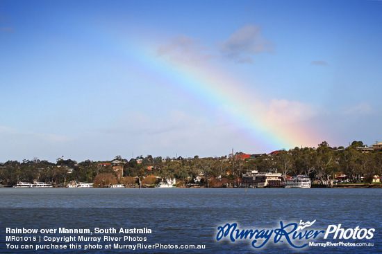 Rainbow over Mannum, South Australia