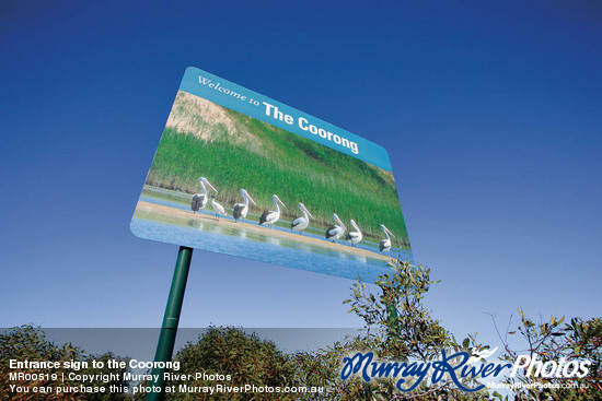 Entrance sign to the Coorong