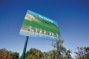 Entrance sign to the Coorong