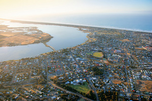 Murray River passing Goolwa, South Australia