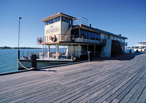 Mundoo moored at Goolwa Wharf, South Australia