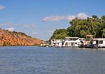 Houseboats near Cauranmont and Purnong;  South Australia