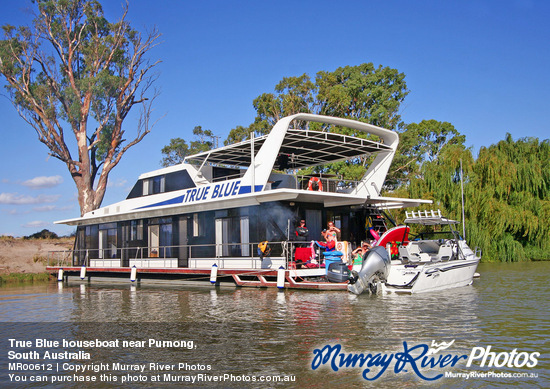 True Blue houseboat near Purnong,\nSouth Australia