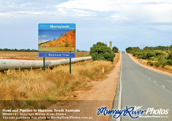 Road and Pipeline to Mannum, South Australia